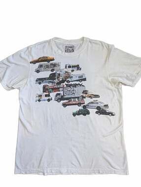 Vintage Zoo York NYC Vehicles Collage Graphic T-Shirt